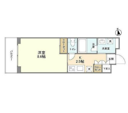 ガーデン富ヶ谷212号室の図面