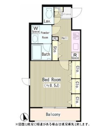 Ｌｅ　ｃｉｅｌ　Ｍ’ｓ101号室の図面