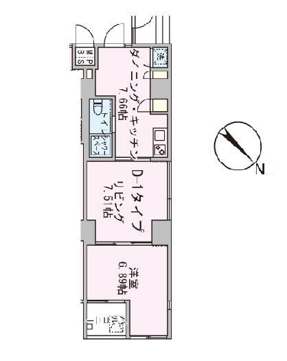 アーバンパーク代々木204号室の図面