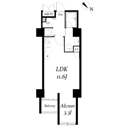 アーバンパーク代々木405号室の図面