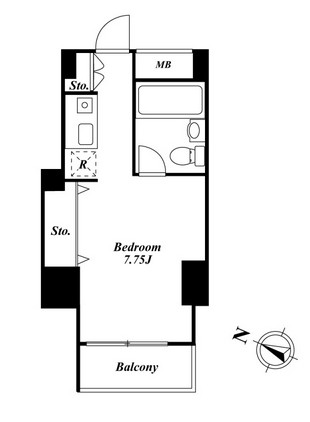 メゾン・ド・ヴィレ麻布台905号室の図面