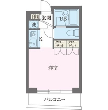 パークフロント西新宿201号室の図面