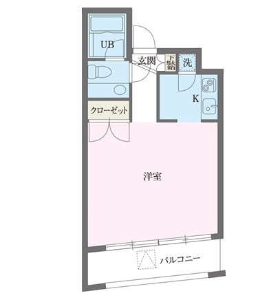 パークフロント西新宿601号室の図面