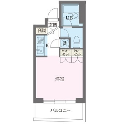 パークフロント西新宿605号室の図面
