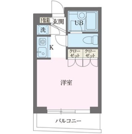 パークフロント西新宿803号室の図面