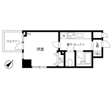 プライムアーバン飯田橋607号室の図面
