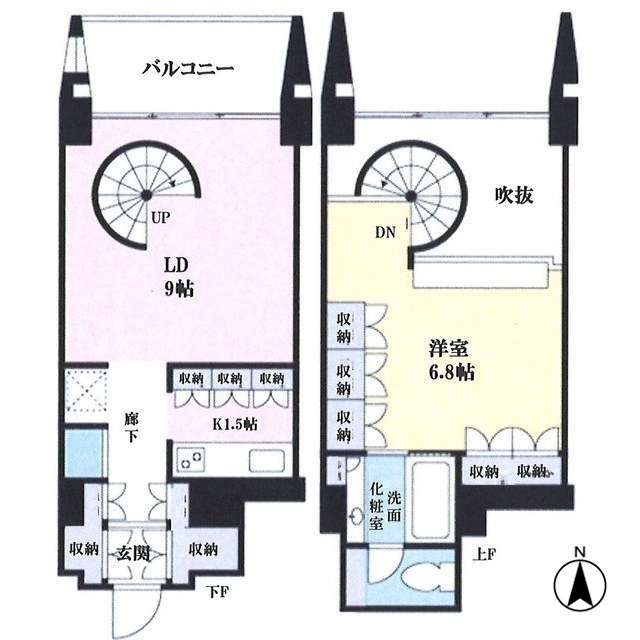 Ｎ３ユニテ702号室の図面