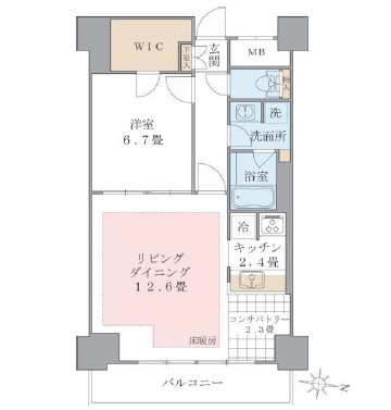 Ｂｒｉｌｌｉａ　ｉｓｔ　東雲キャナルコート1117号室の図面