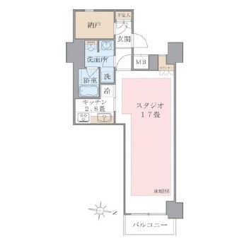 Ｂｒｉｌｌｉａ　ｉｓｔ　東雲キャナルコート522号室の図面