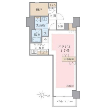 Ｂｒｉｌｌｉａ　ｉｓｔ　東雲キャナルコート627号室の図面