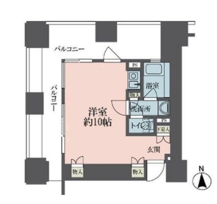 ルネ新宿御苑タワー1902号室の図面