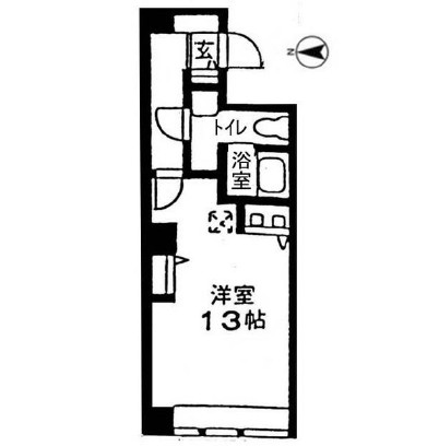 グランド・スポット107号室の図面