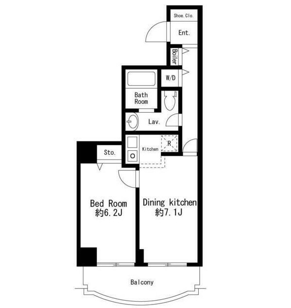 グランド・スポット408号室の図面