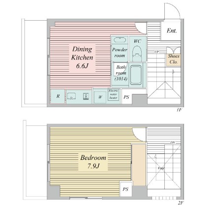 ハイリーフ芝大門901号室の図面