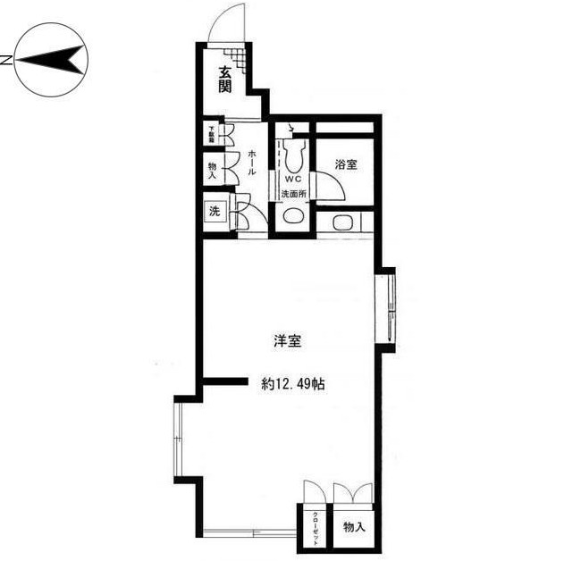 原宿東急アパートメント201号室の図面