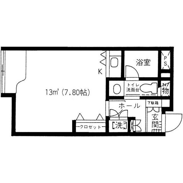 原宿東急アパートメント207号室の図面