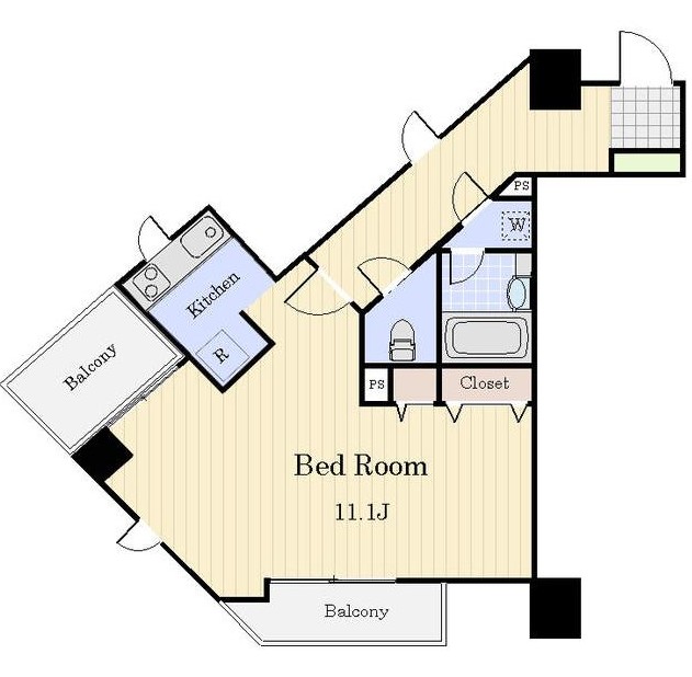 パークテラス恵比寿701号室の図面