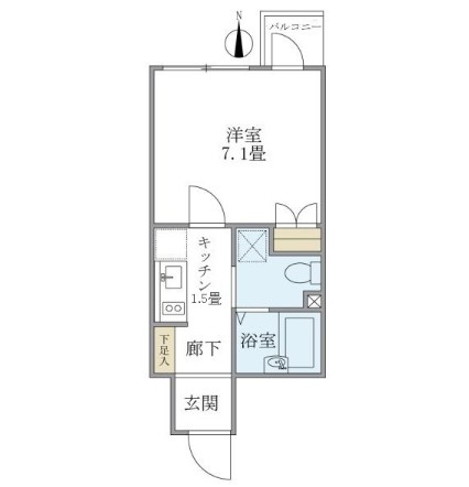 ＣＬＡＰ市谷柳町202号室の図面