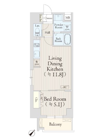 ＡＶＥＮＩＲ渋谷本町1005号室の図面