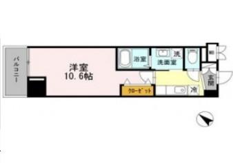 ＡＶＥＮＩＲ渋谷本町302号室の図面
