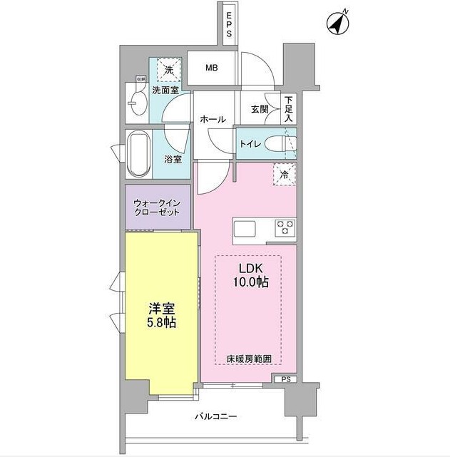 リヴェール赤坂703号室の図面