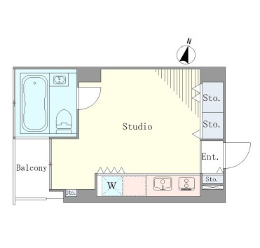 ベルメゾン南麻布ｇｒａｎｄ401号室の図面