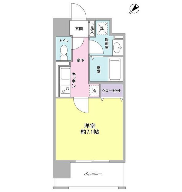 オーククレストビル602号室の図面