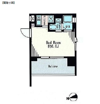 レジディア市谷薬王寺509号室の図面