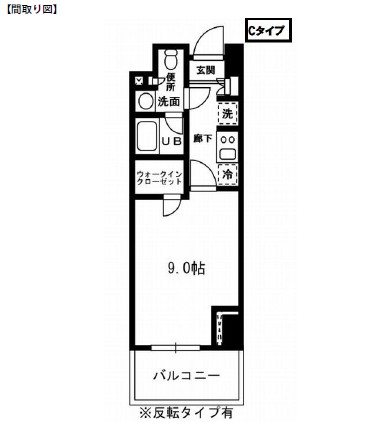 レジディア杉並方南町103号室の図面