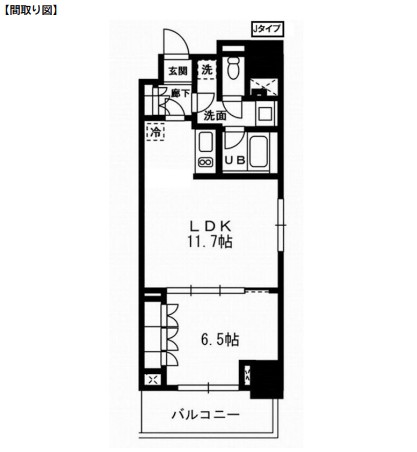 レジディア杉並方南町334号室の図面