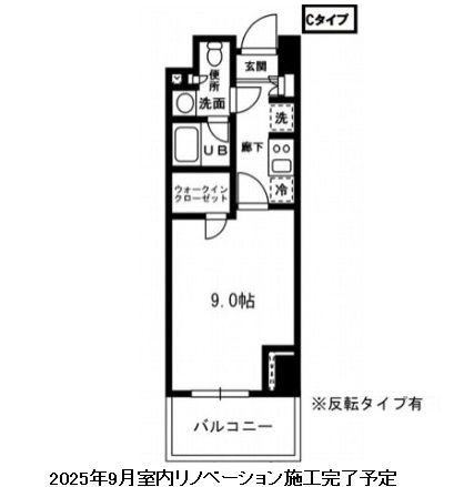 レジディア杉並方南町409号室の図面
