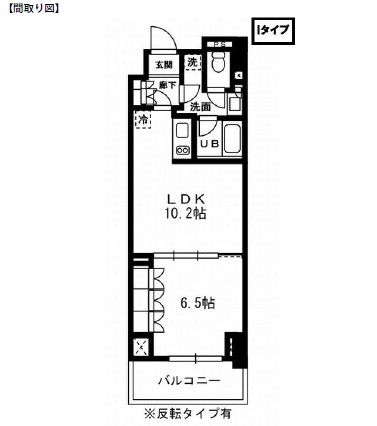 レジディア杉並方南町617号室の図面