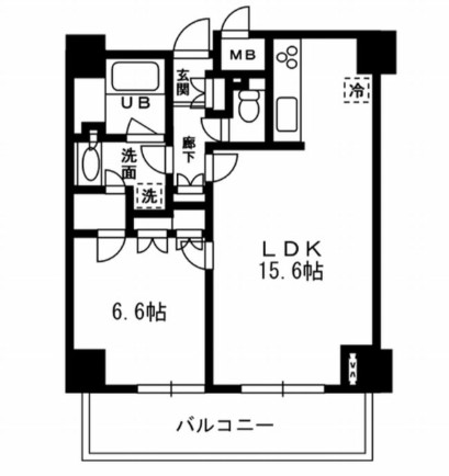 レジディア杉並方南町706号室の図面