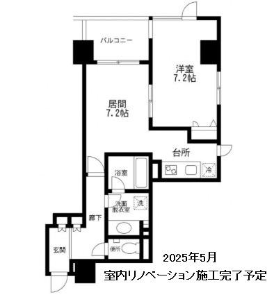 アーバンパーク麻布十番504号室の図面