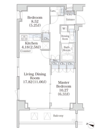 パークフラッツ市谷台町坂206号室の図面