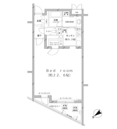 ＭＦＰＲコート代官山103号室の図面
