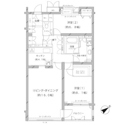 ＭＦＰＲコート代官山311号室の図面