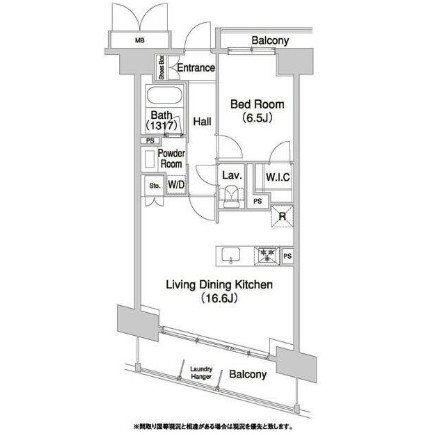 コンフォリア芝浦バウハウス804号室の図面