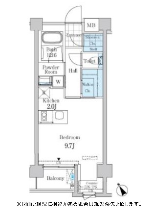 ガーデン原宿302号室の図面
