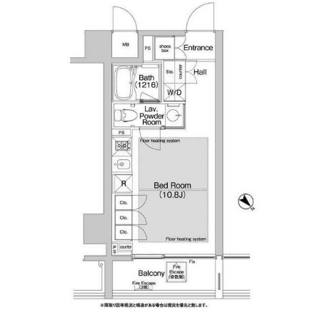ＢＰＲレジデンス渋谷1004号室の図面