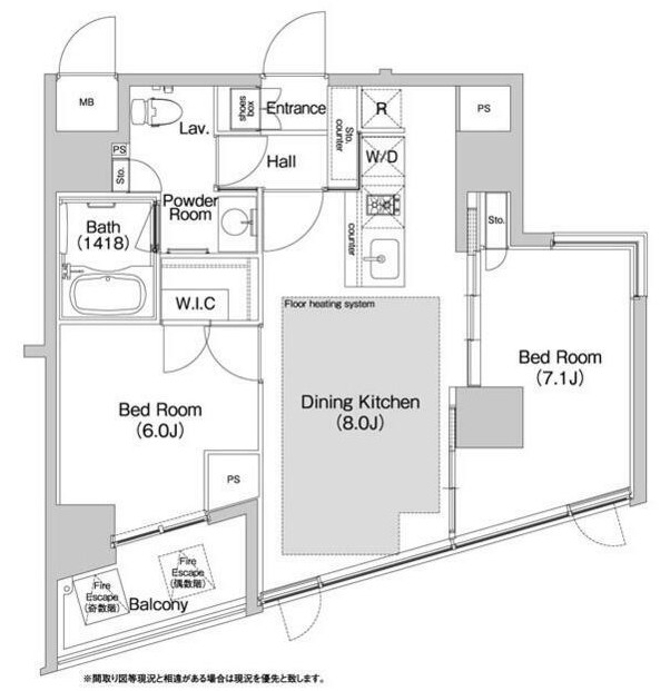 ＢＰＲレジデンス渋谷902号室の図面