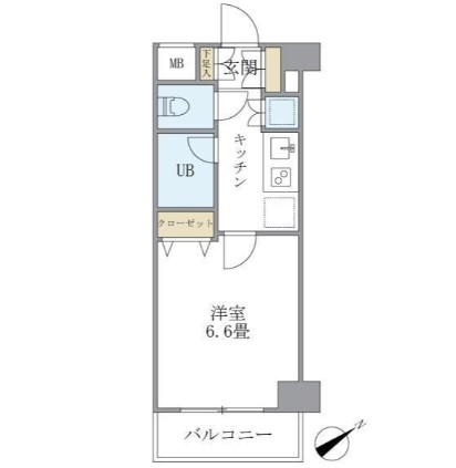 ＫＤＸレジデンス西新宿702号室の図面