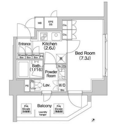 コンフォリア神楽坂ＤＥＵＸ301号室の図面
