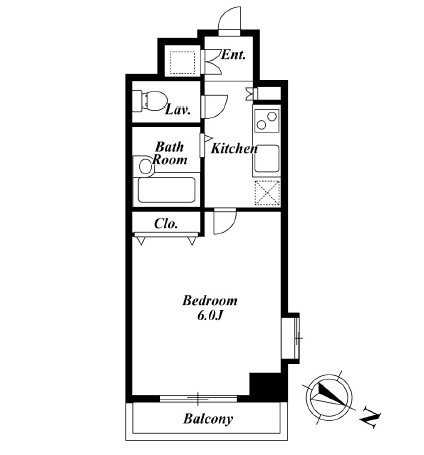 ＫＤＸレジデンス麻布イースト304号室の図面