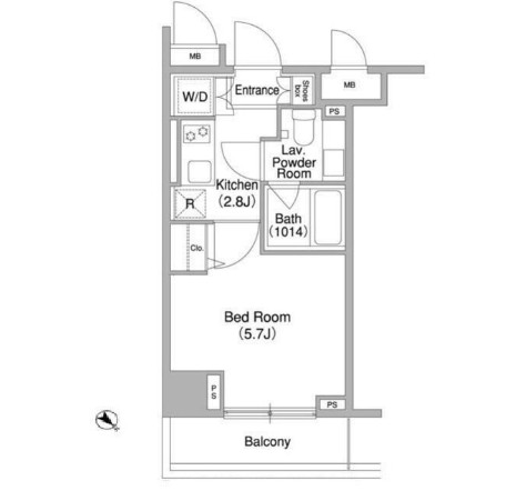 コンフォリア両国ＤＥＵＸ507号室の図面