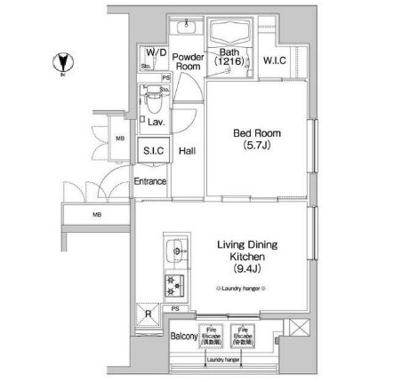 コンフォリア錦糸町301号室の図面