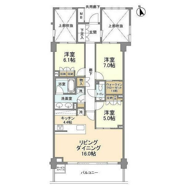ザ・パークハウス広尾羽澤237号室の図面