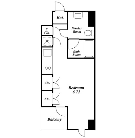 プレミアステージ三田慶大前602号室の図面