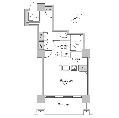 六本木ビュータワー902号室の図面