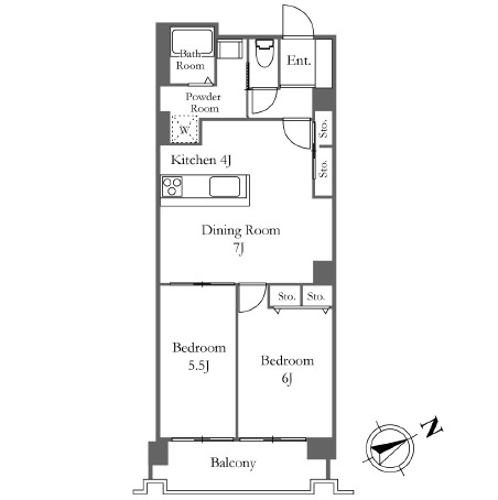 六本木ビュータワー906号室の図面
